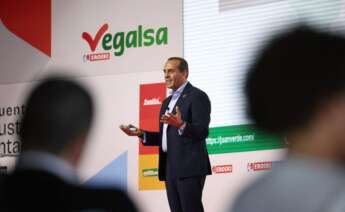 Juan Verde, asesor de Joe Biden y, antes, de Barack Obama, en el X Encuentro con la Industria Alimentaria organizado en A Coruña por Vegalsa-Eroski