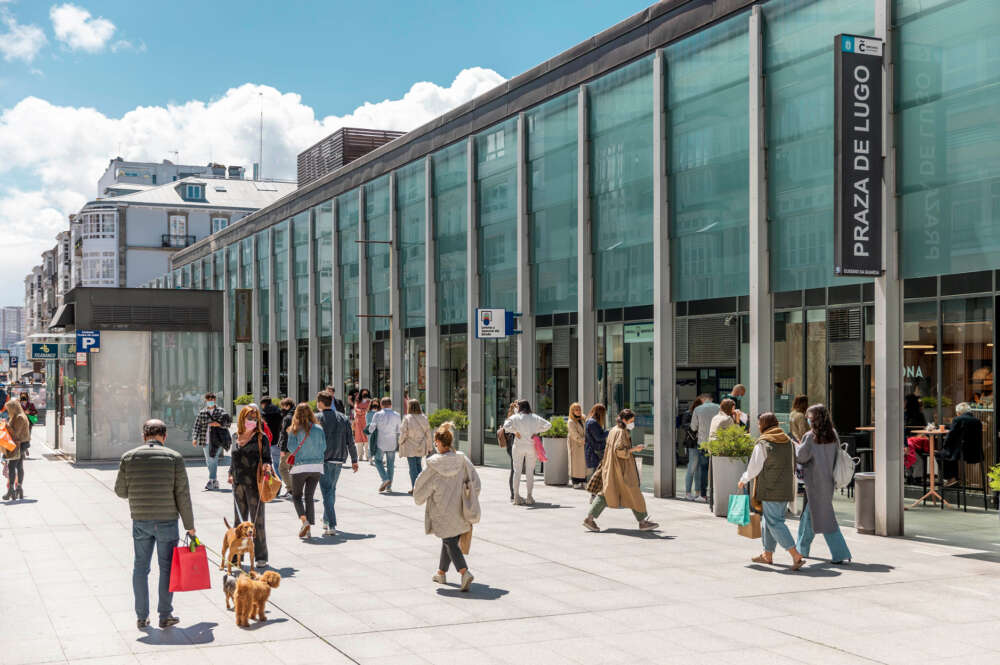 La Praza de Lugo es una de las zonas comerciales de A Coruña / Concello da Coruña