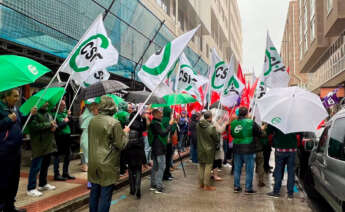 Protesta de personal de la Agencia Tributaria