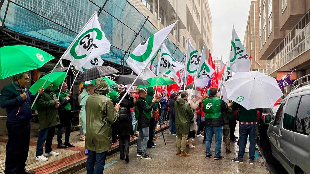 Protesta de personal de la Agencia Tributaria