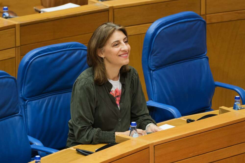 La conselleira de Medio Ambiente, Ángeles Vázquez, en el pleno del Parlamento gallego / Europa Press