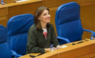 La conselleira de Medio Ambiente, Ángeles Vázquez, en el pleno del Parlamento gallego / Europa Press