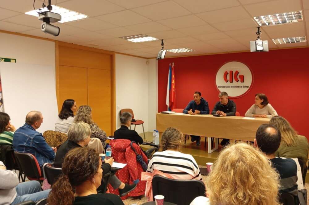 Reunión de las secciones sindicales de la CIG en el BBVA y en el Banco Sabadell / CIG