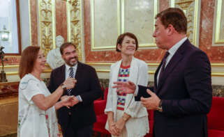 Francina Armengol, Alberto Pazos, Ana Pontón y José Ramón Gómez Besteiro en el Congreso
