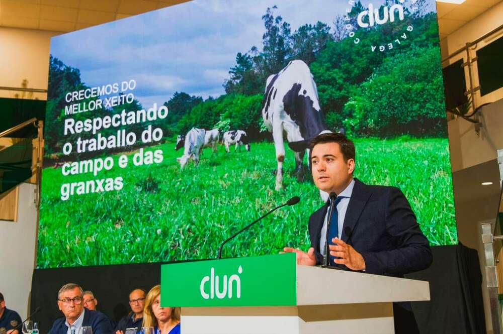 El director general de Clun, Juan Gallástegui, en asamblea general - CLUN