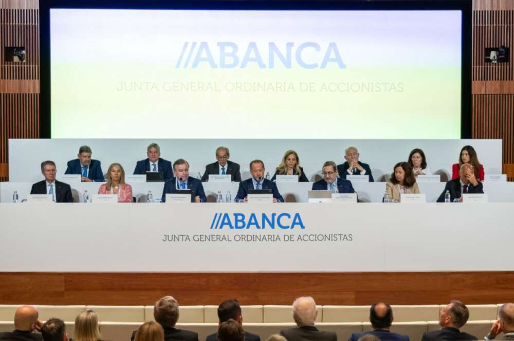 Imagen de la junta general de accionistas de Abanca de junio de 2024