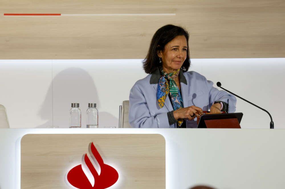 La presidenta del Banco Santander, Ana Botín.