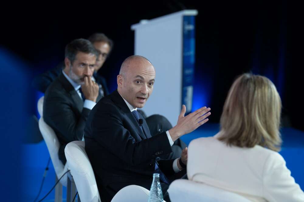 El CEO de Inditex, Óscar García Maceiras, participa en la charla 'Ejes clave de la productividad empresarial' durante la tercera jornada de la 39 Reunió Cercle d'Economia en Barcelona, en el Palau de Congressos de Catalunya, a 24 de mayo de 2024, en Barcelona, Catalunya (España) / David Zorrakino/ EP