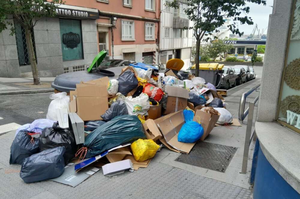 Imagen de la basura amontonada en la ciudad ante la huelga en el servicio de limpieza / Europa Press