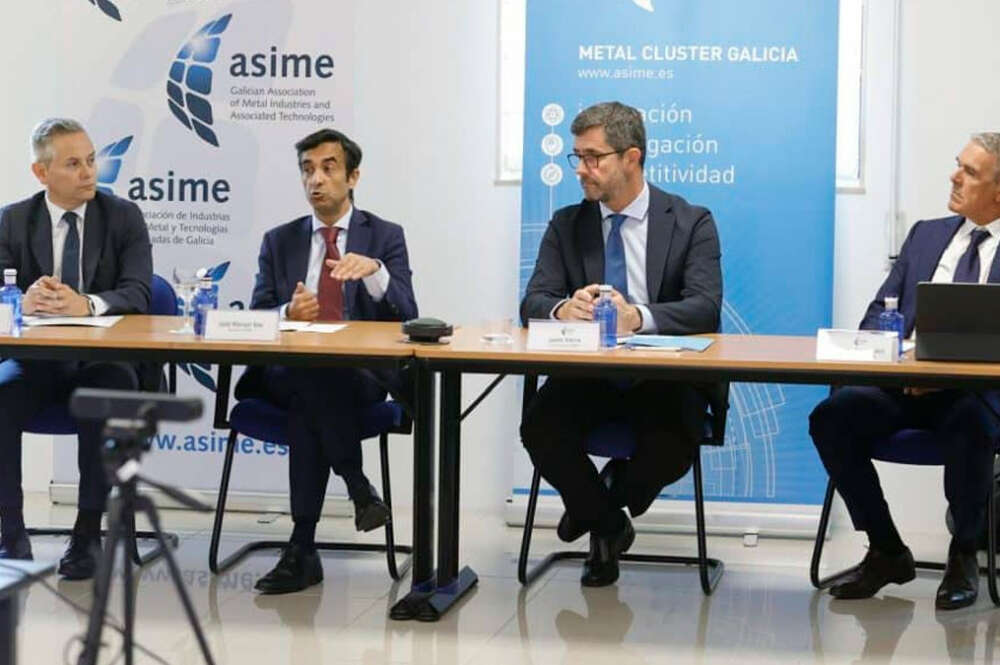 Encuentro con el alcalde de Ferrol, José Manuel Rey Varela, reunión de la junta directiva de la Asociación de Industrias del Metal y Tecnologías Asociadas de Galicia. Asime