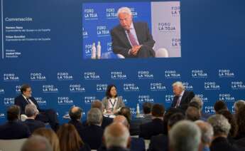 Mariano Rajoy y Felipe González debaten en el foro empresarial celebrado en A Toxa e impulsado por el presidente de Hotusa