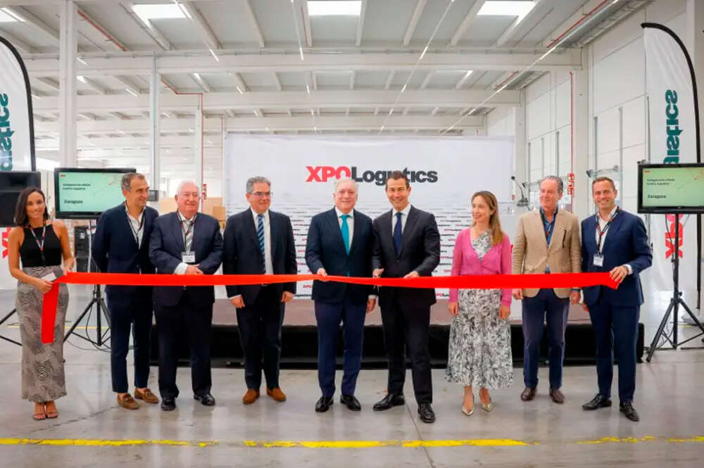 Acto de inauguración de la nueva nave de XPO en la Plataforma Logística de Zaragoza (Plaza)