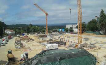 Las obras de construcción del Centro de Protonterapia de Galicia, que se ubicará en el entorno del Hospital Clínico de Santiago / Xunta