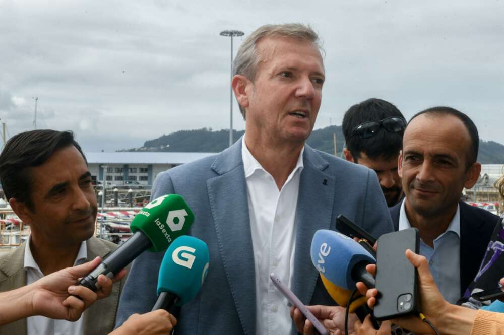 El presidente de la Xunta de Galicia, Alfonso Rueda, durante un acto en Ferrol / Europa Press