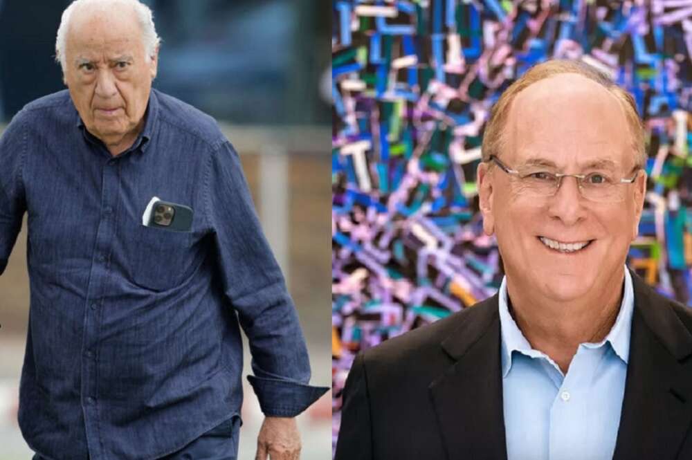 Amancio Ortega, dueño de Inditex, y Larry Fink, CEO de BlackRock