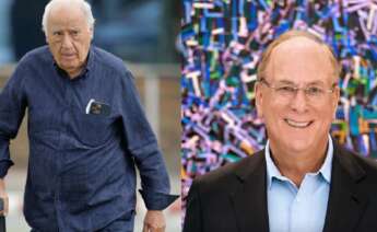 Amancio Ortega, dueño de Inditex, y Larry Fink, CEO de BlackRock