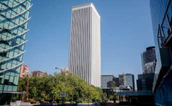 Fachada de la Torre Picasso de Madrid, propiedad de Pontegadea