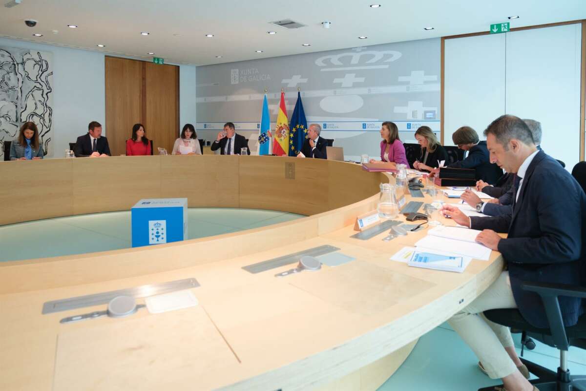 Imagen de la primera reunión del Consello de la Xunta tras el verano de 2024