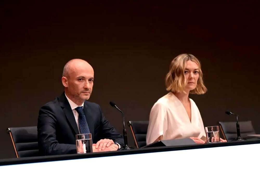 El consejero delegado de Inditex, Óscar García Maceiras, junto a la presidenta de la multinacional gallega, Marta Ortega / M. Dylan (Europa Press)