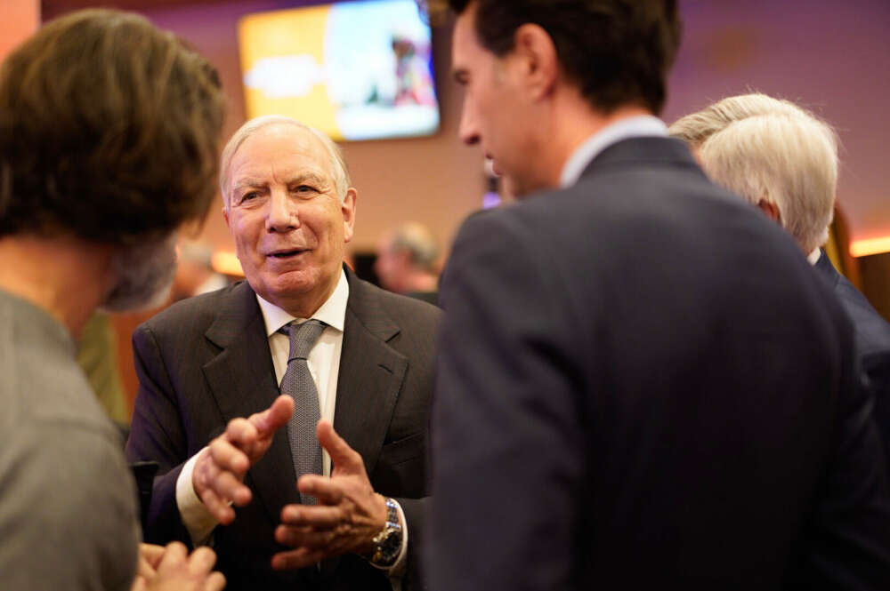 El presidente de Luckia, José González, durante la inauguración del casino del grupo en Bilbao / Luckia