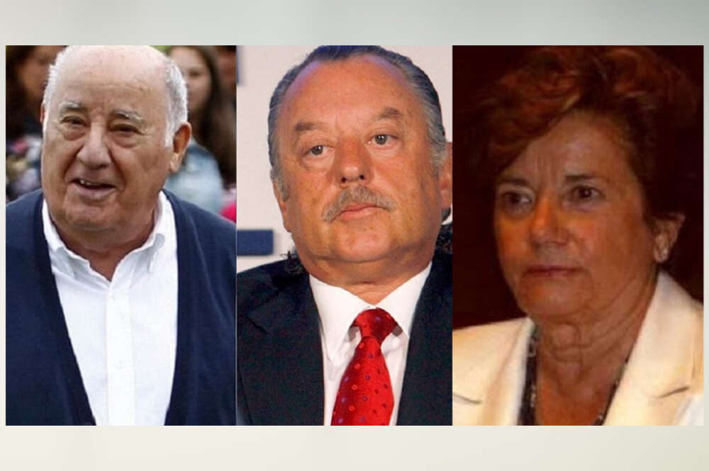 Amancio Ortega, Juan Carlos Cebrián y Josefa Ortega