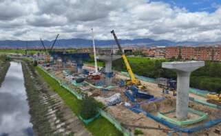 Obras de la línea 1 del Metro de Bogotá, que también construye CCCC, el primer accionista de Grupo Puentes / Metro de Bogotá