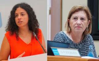 Noa Presas, portavoz de Facenda del BNG, y Elena Espinosa, portavoz de Orzamentos del Grupo Socialista