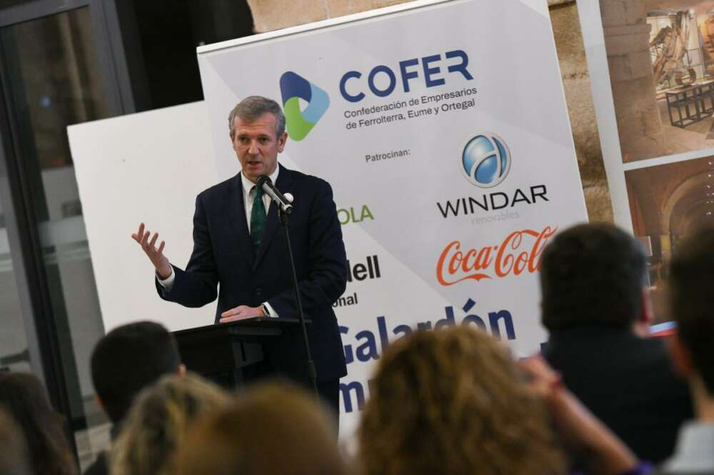 Alfonso Rueda interviene en el acto de entrega del Galardón Empresarial Cofer a Megasa / Xunta