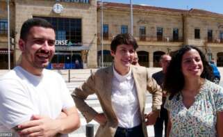 Ana Pontón y Noa presas en una imagen de archivo frente a la estación de tren de Ourense / Europa Press