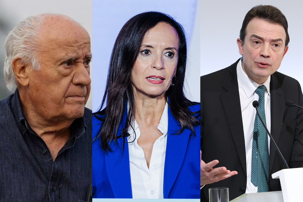 Amancio Ortega, Beatriz Corredor y Arturo Gonzalo