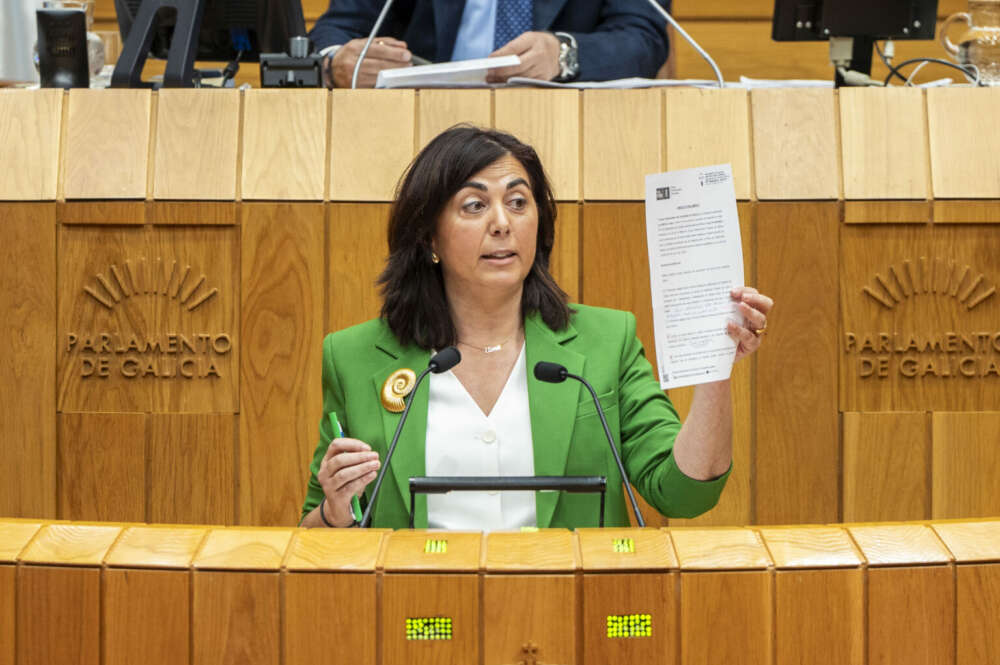 Elena Candia en el Parlamento gallego / PPdeG