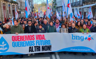 Protestas contra la planta de Altri