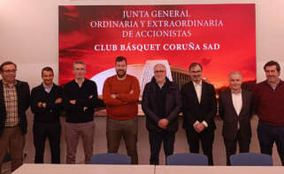 Nuevo consejo de administración del Leyma Basquet Coruña, presidido por Pablo de Amallo