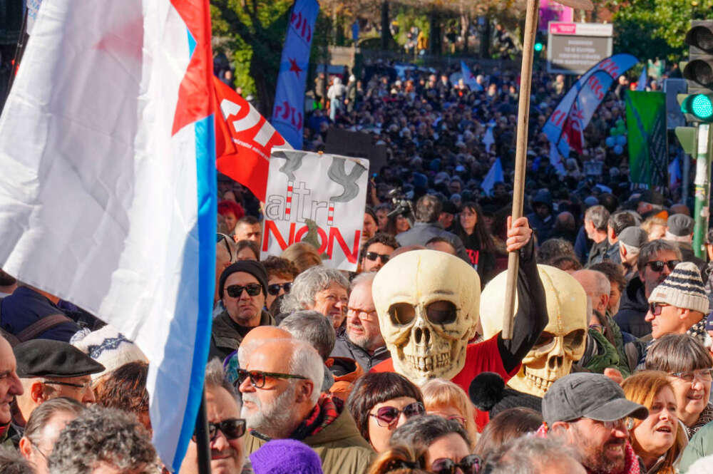 Protesta en Santiago contra la planta de Altri