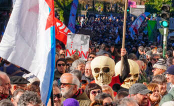 Protesta en Santiago contra la planta de Altri