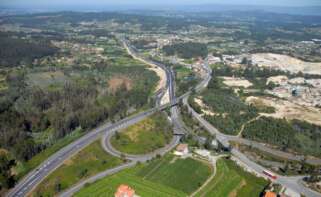 Autovía do Salnés (AG-41), que une Barro, Meis, Ribadumia, Meaño y Sanxenxo / Grupo Puentes