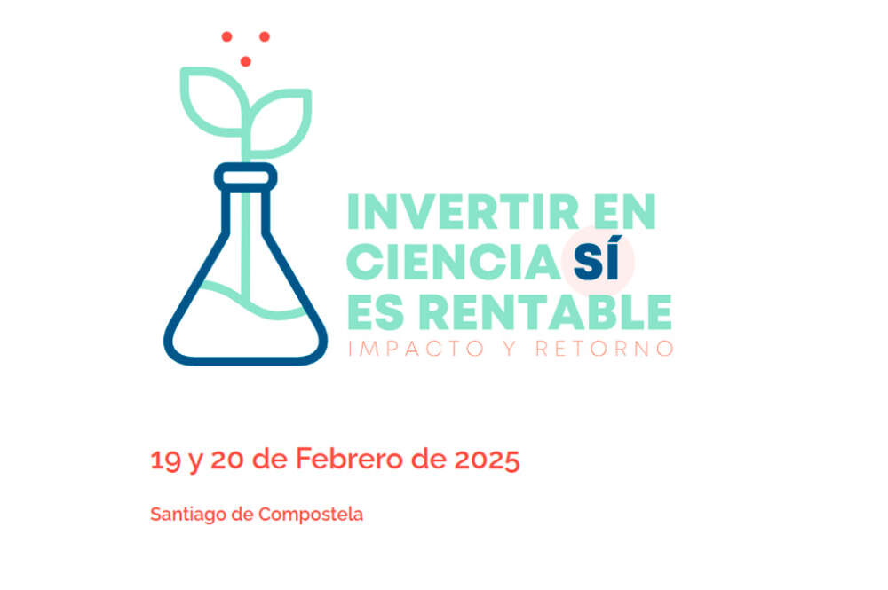 Cartel evento "Invertir en ciencia Sí es rentable"