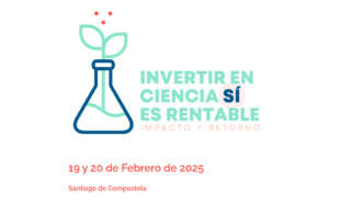 Cartel evento "Invertir en ciencia Sí es rentable"