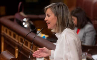 La portavoz de Sumar en el Congreso, Verónica Martínez,