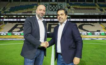 Gerard López (izquierda) junto al expresidente del Boavista, Vítor Murta / Boavista