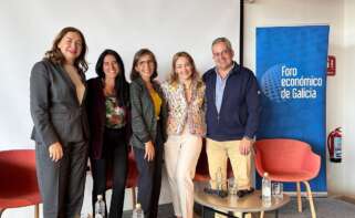 Las presidentas del Breogán, el Pontevedra y el Celta participaron recientemente en un encuentro organizado por el Foro Económico