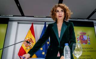 La vicepresidenta primera del Gobierno y ministra de Hacienda, María Jesús Montero, durante una rueda de prensa tras el Consejo de Política Fiscal y Financiera (CPFF)