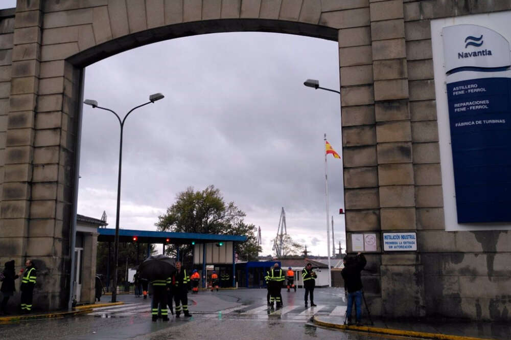 Integrantes del Comité de Navantia y de la industria auxiliar en Ferrol