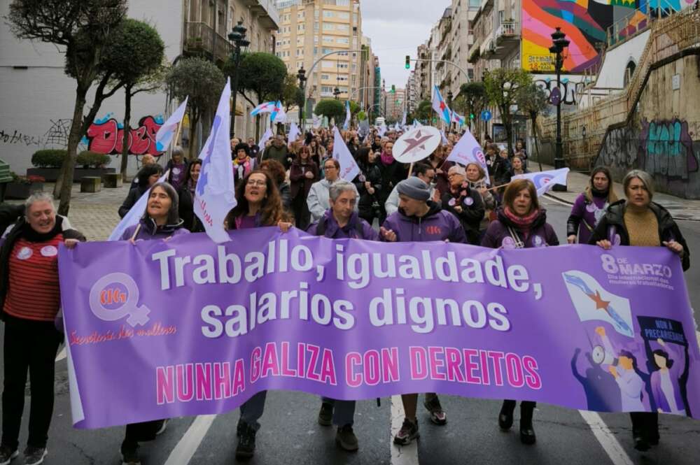 Manifestación convocada por la CIG en Vigo con motivo del 8M / CIG