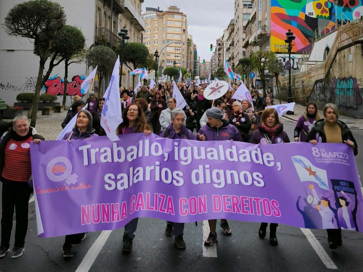 Manifestación convocada por la CIG en Vigo con motivo del 8M / CIG