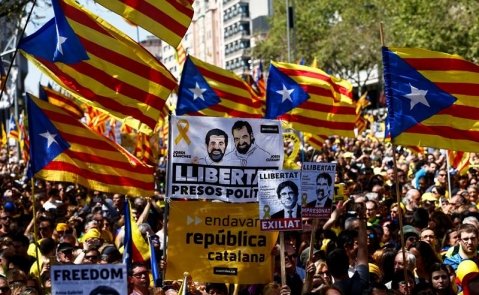 Manifestación independentista en Barcelona