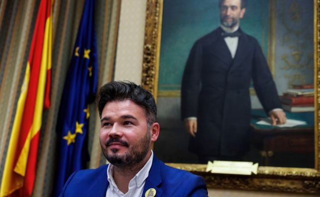 El portavoz de ERC en el Congreso, Gabriel Rufián/EFE