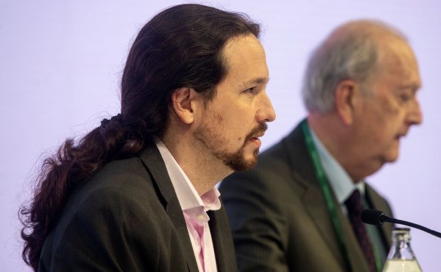 El secretario general de Podemos, Pablo Iglesias, en la segunda jornada de la Reunión del Círculo de Economía de Sitges. Foto: EFE/QG