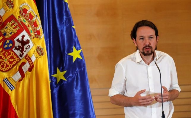 El secretario general de Podemos, Pablo Iglesias