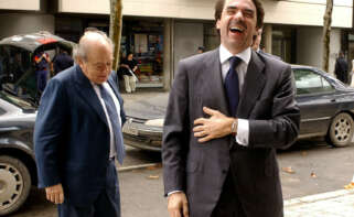 Jordi Pujol y José María Aznar en Barcelona, en octubre de 2002 | EFE/TA/Archivo